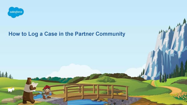 How To Log A Case In The Partner Community - Page 1