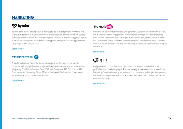 Consumer Packaged Goods  - Page 14