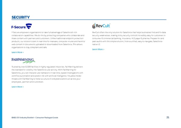 Consumer Packaged Goods  - Page 21