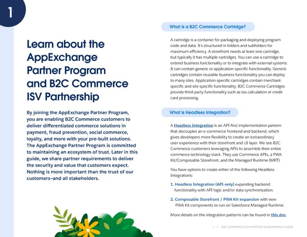 B2C Commerce ISV Partner Onboarding Guide - Page 4