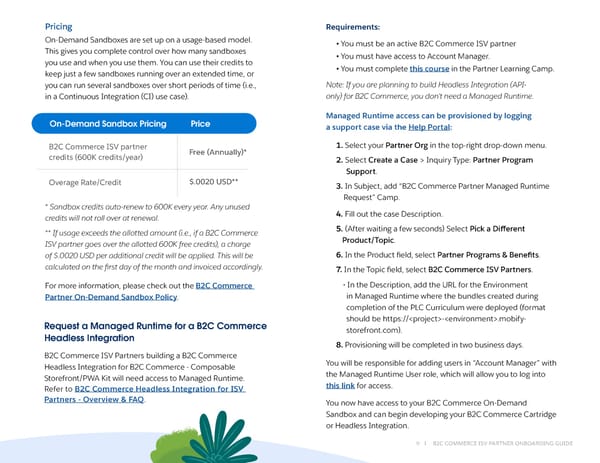 B2C Commerce ISV Partner Onboarding Guide - Page 9