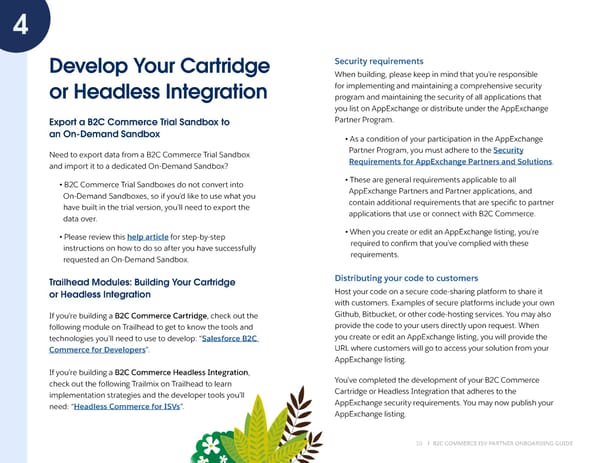 B2C Commerce ISV Partner Onboarding Guide - Page 10