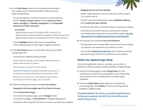 B2C Commerce ISV Partner Onboarding Guide - Page 12