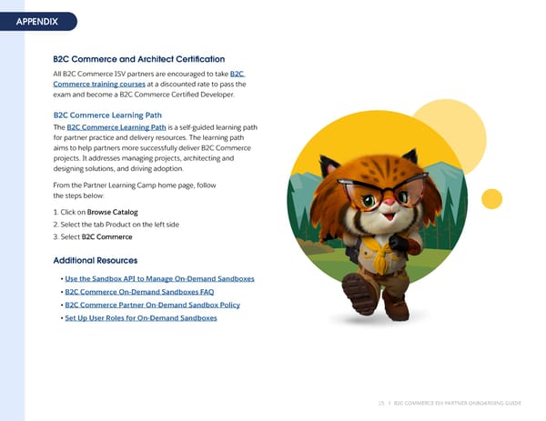 B2C Commerce ISV Partner Onboarding Guide - Page 15