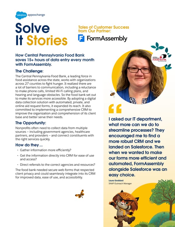 [FormAssembly/Central PA Food Bank] - Customer Story for Demand Gen - Page 1