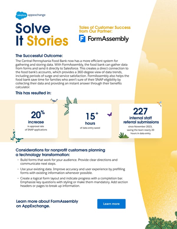 [FormAssembly/Central PA Food Bank] - Customer Story for Demand Gen - Page 2