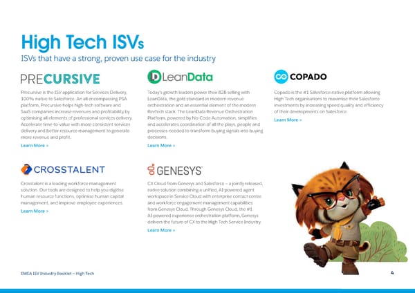 Salesforce ISV Industry Booklet - High Tech - Page 4