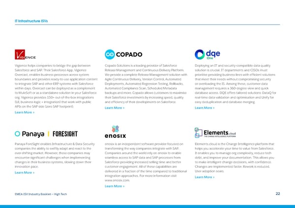 Salesforce ISV Industry Booklet - High Tech - Page 22