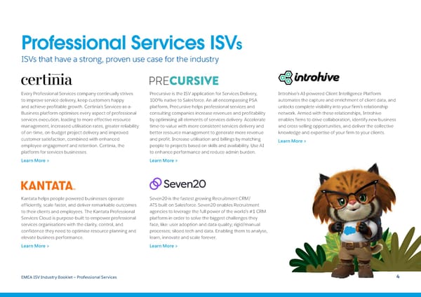 Salesforce ISV Industry Booklet - Professional Services - Page 4