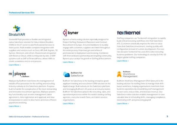 Salesforce ISV Industry Booklet - Professional Services - Page 5