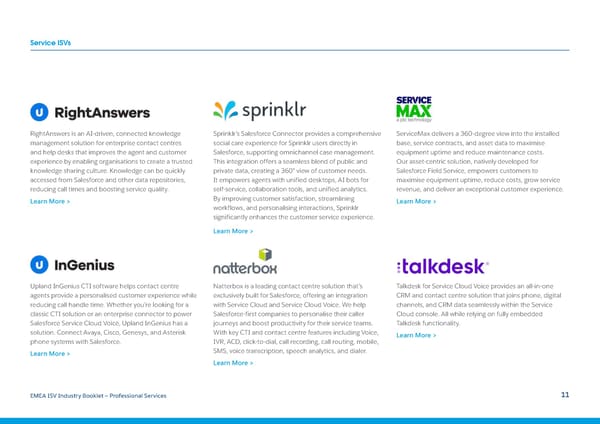 Salesforce ISV Industry Booklet - Professional Services - Page 11