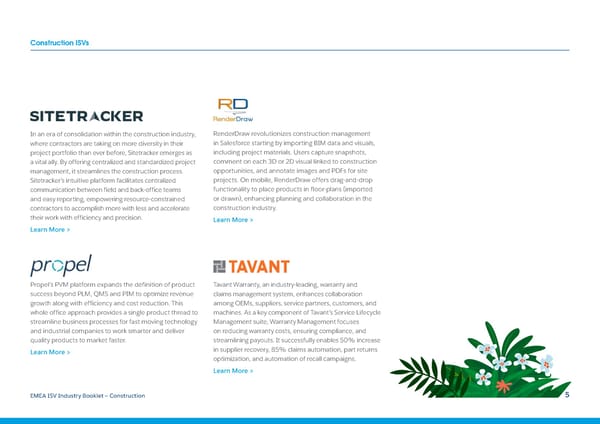 Salesforce ISV Industry Booklet - Construction - Page 5