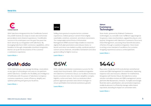 Salesforce ISV Industry Booklet - Retail - Page 5