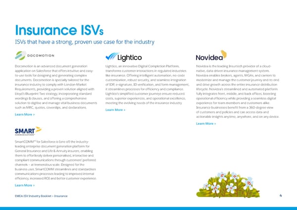 Salesforce ISV Industry Booklet - Insurance - Page 4